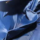 MCM Vicetos Logogram Tote Bag Canvas Navy Gold Auth BA5744-19