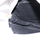 BALLY Chain Shoulder Bag Leather White Gold Auth BA5745-19