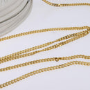 BALLY Chain Shoulder Bag Leather White Gold Auth BA5745-7