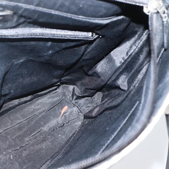 BURBERRY Nova Check Tote Bag Canvas Leather Beige Silver Auth BA5747