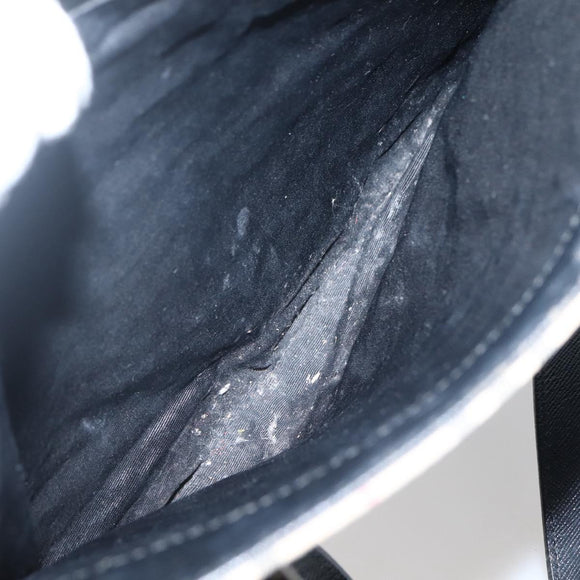 BURBERRY Nova Check Tote Bag Canvas Leather Beige Silver Auth BA5747