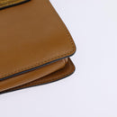 Chloe Fay Shoulder Bag Suede Leather Beige Gold Auth BA5749-16