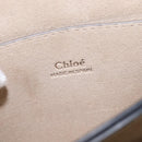 Chloe Fay Shoulder Bag Suede Leather Beige Gold Auth BA5749-18