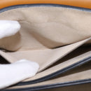 Chloe Fay Shoulder Bag Suede Leather Beige Gold Auth BA5749-23