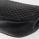 BALLY Chain Shoulder Bag Leather Black Gold Auth BA5751-18