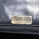 BALLY Chain Shoulder Bag Leather Black Gold Auth BA5751-19