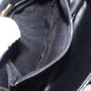 BALLY Chain Shoulder Bag Leather Black Gold Auth BA5751-12