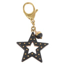 FENDI Star Charm Metal Gold Gray pink Auth BA5755-2