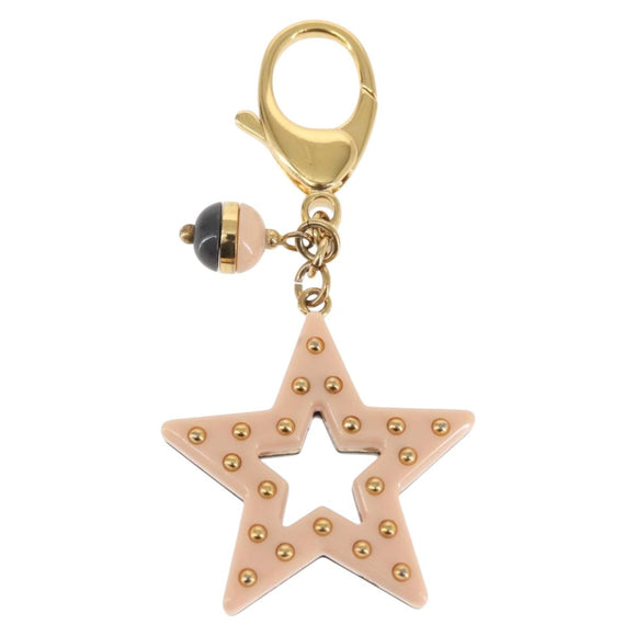 FENDI Star Charm Metal Gold Gray pink Auth BA5755