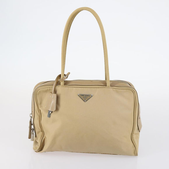 PRADA Bag Nylon 2Set Khaki Beige Auth BA5760