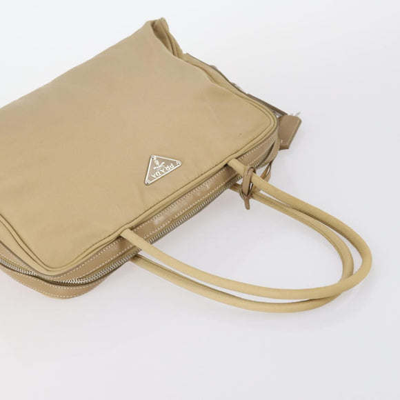 PRADA Bag Nylon 2Set Khaki Beige Auth BA5760