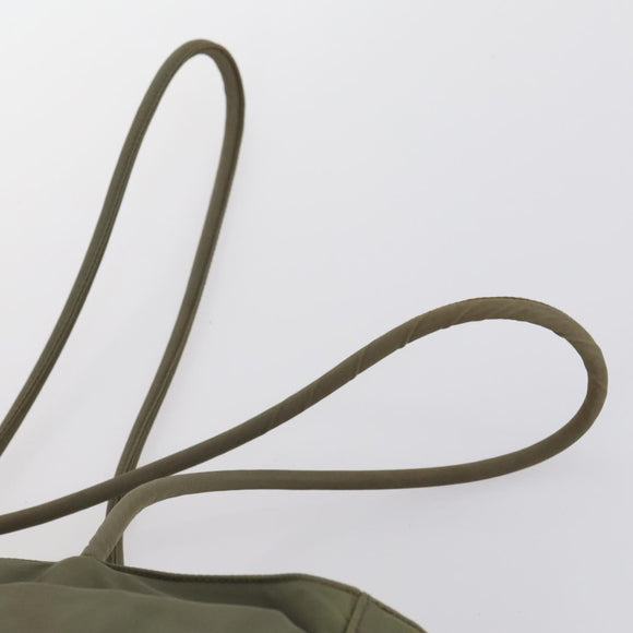 PRADA Bag Nylon 2Set Khaki Beige Auth BA5760
