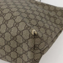 GUCCI GG Supreme Tote Bag PVC Beige Silver 211137 Auth BA5762-9