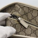 GUCCI GG Supreme Tote Bag PVC Beige Silver 211137 Auth BA5762-10