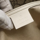 GUCCI GG Supreme Tote Bag PVC Beige Silver 211137 Auth BA5762-18