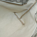 GUCCI GG Supreme Tote Bag PVC Beige Silver 211137 Auth BA5762-19