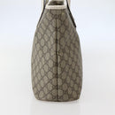 GUCCI GG Supreme Tote Bag PVC Beige Silver 211137 Auth BA5762-3