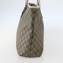 GUCCI GG Supreme Tote Bag PVC Beige Silver 211137 Auth BA5762-4