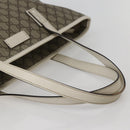 GUCCI GG Supreme Tote Bag PVC Beige Silver 211137 Auth BA5762-7