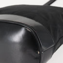 Salvatore Ferragamo Shoulder Bag Nylon Enamel Black Silver Auth BA5766-11