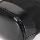 Salvatore Ferragamo Shoulder Bag Nylon Enamel Black Silver Auth BA5766-13