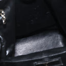 Salvatore Ferragamo Shoulder Bag Nylon Enamel Black Silver Auth BA5766-16