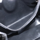 Salvatore Ferragamo Shoulder Bag Nylon Enamel Black Silver Auth BA5766-19