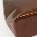 LOUIS VUITTON Monogram Vernis Reade MM Hand Bag Bronze M91143 LV Auth BA5767-16