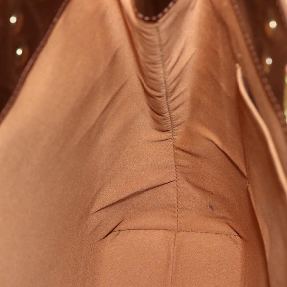 LOUIS VUITTON Monogram Vernis Reade MM Hand Bag Bronze M91143 LV Auth BA5767