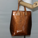 LOUIS VUITTON Monogram Vernis Reade MM Hand Bag Bronze M91143 LV Auth BA5767-19