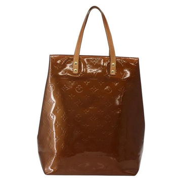 LOUIS VUITTON Monogram Vernis Reade MM Hand Bag Bronze M91143 LV Auth BA5767 - 0