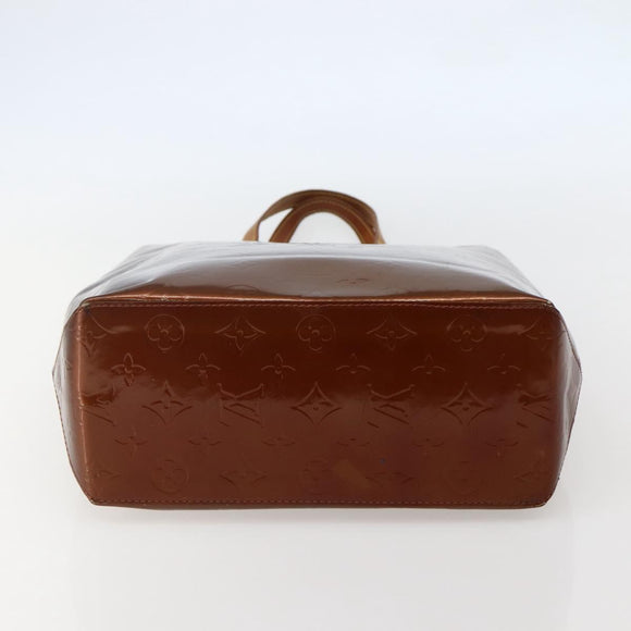 LOUIS VUITTON Monogram Vernis Reade MM Hand Bag Bronze M91143 LV Auth BA5767
