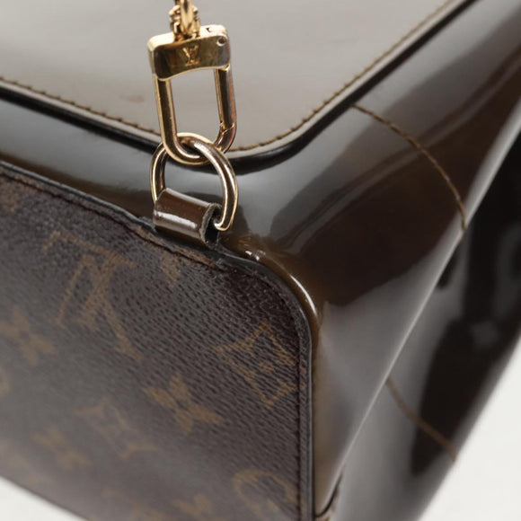 LOUIS VUITTON Monogram Vernis Hot Springs Backpack Khaki M54389 LV Auth BA5768A