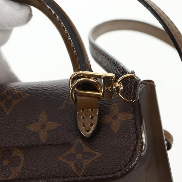 LOUIS VUITTON Monogram Vernis Hot Springs Rucksack Khaki M54389 LV Auth BA5768V