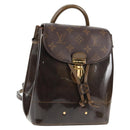 LOUIS VUITTON Monogram Vernis Hot Springs Rucksack Khaki M54389 LV Auth BA5768V-1