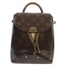 LOUIS VUITTON Monogram Vernis Hot Springs Backpack Khaki M54389 LV Auth BA5768V-13