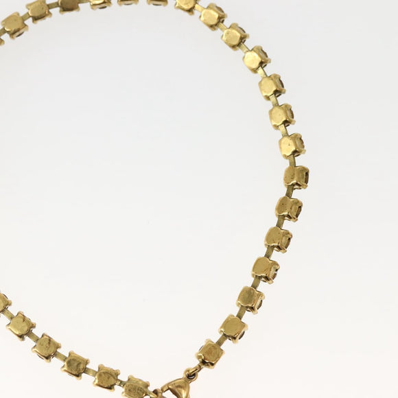 CHANEL Bijoux Anklet Metal Gold CC Auth BA5778V