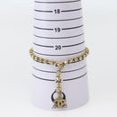 CHANEL Bijoux Anklet Metal Gold CC Auth BA5778V-16
