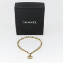 CHANEL Bijoux Anklet Metal Gold CC Auth BA5778V-18
