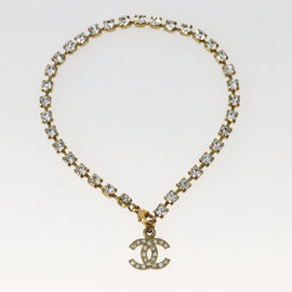 CHANEL Bijoux Anklet Metal Gold CC Auth BA5778V - 0