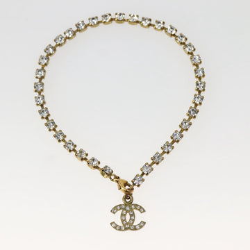 CHANEL Bijoux Anklet Metal Gold CC Auth BA5778V - 0