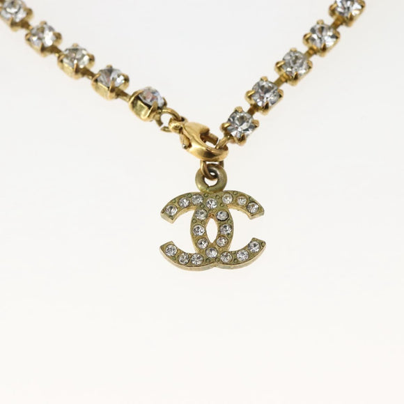 CHANEL Bijoux Anklet Metal Gold CC Auth BA5778V