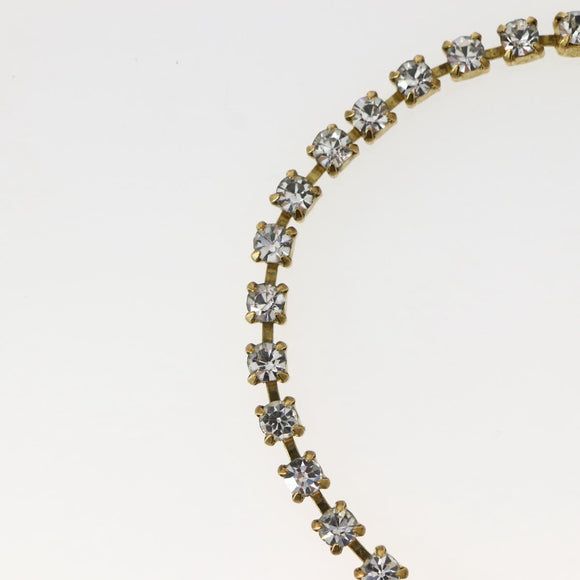 CHANEL Bijoux Anklet Metal Gold CC Auth BA5778V