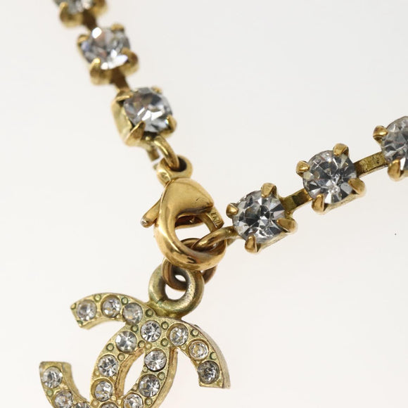 CHANEL Bijoux Anklet Metal Gold CC Auth BA5778V