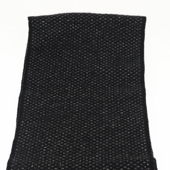 CHANEL Scarf Cashmere Black CC Auth BA5781
