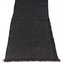 CHANEL Scarf Cashmere Black CC Auth BA5781-3
