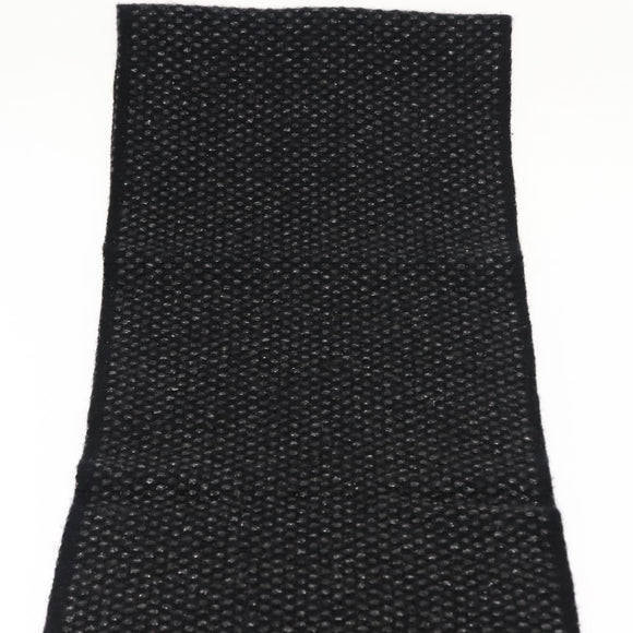 CHANEL Scarf Cashmere Black CC Auth BA5781