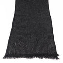 CHANEL Scarf Cashmere Black CC Auth BA5781-7