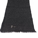 CHANEL Scarf Cashmere Black CC Auth BA5781-9