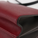 FENDI Demi Jour Bag Bugs Monster Hand Bag Leather 2way Red Silver Auth BA5782-17